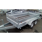 Robuster Metallanhänger, 2 Achsen, 253 x 134 x 50 cm, 750 kg, Lidr 39394