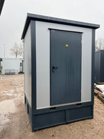 Sanitärcontainer 2,00 x 2,00 m mit Dusch- und WC-Spülkasten